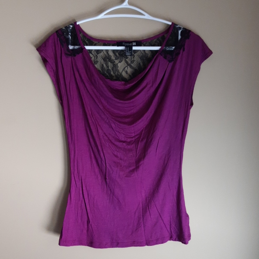 Forever 21 shirt with lace detail